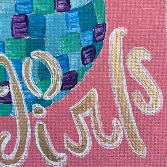 Western Disco Ball Wall Art Painting - Picture 9 of 9